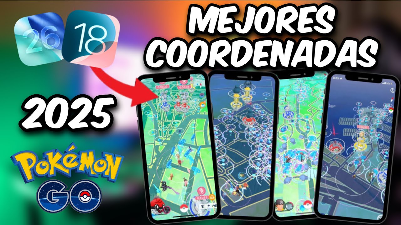 Mejores COORDENADAS POKÉMON GO 2025 para CAPTURAR POKEMÓN - JC69