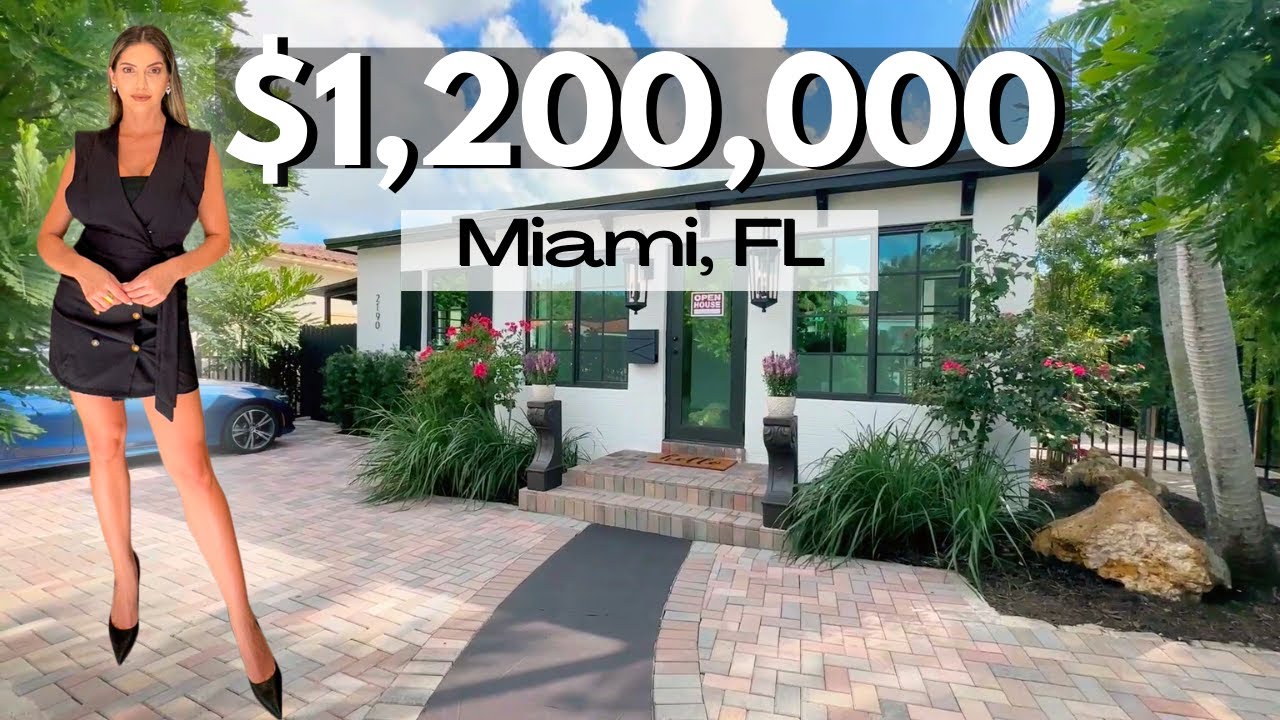 Miami House Tour | $1,200,000 Fully Renovated Home, Shenandoah Florida