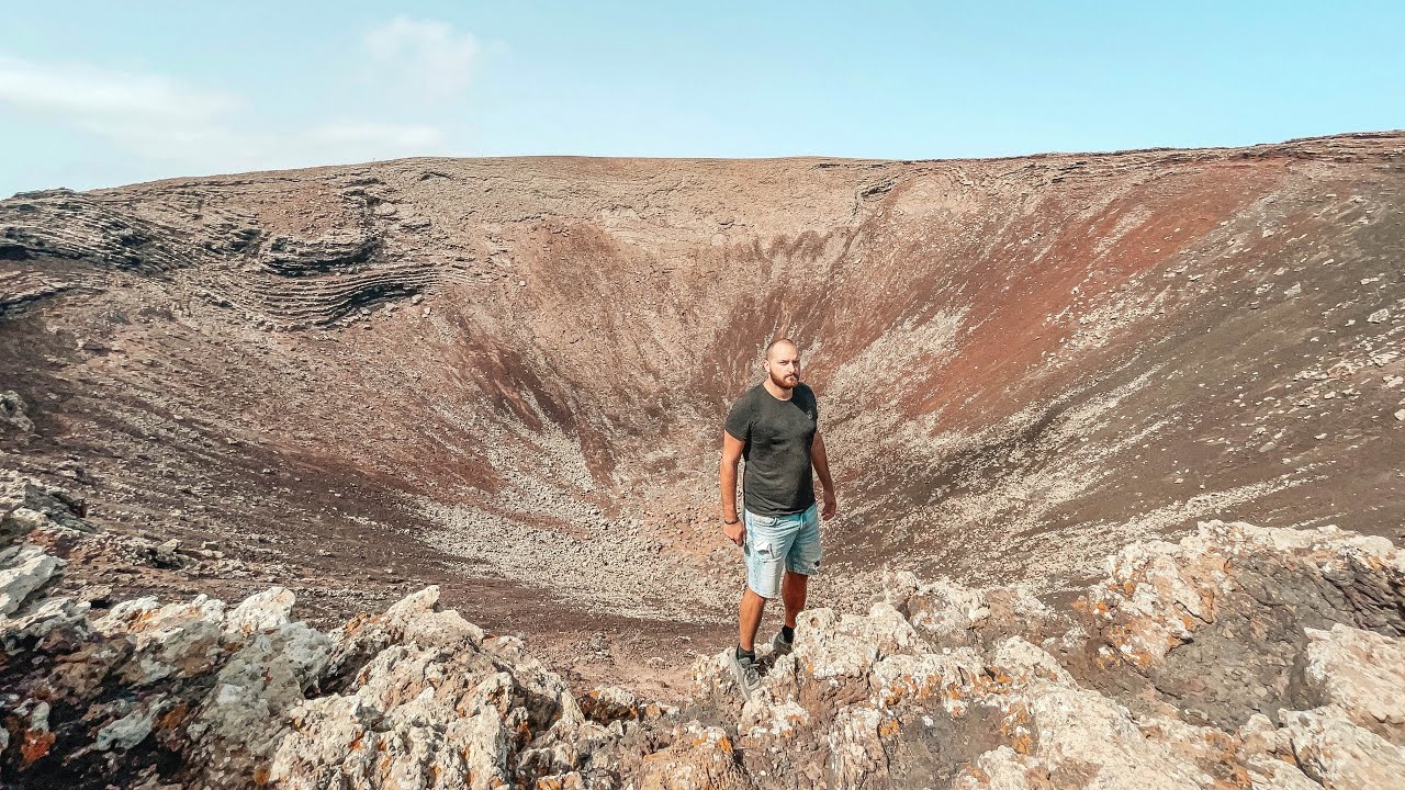Inside a Volcanic Crater in Fuerteventura 🇮🇨