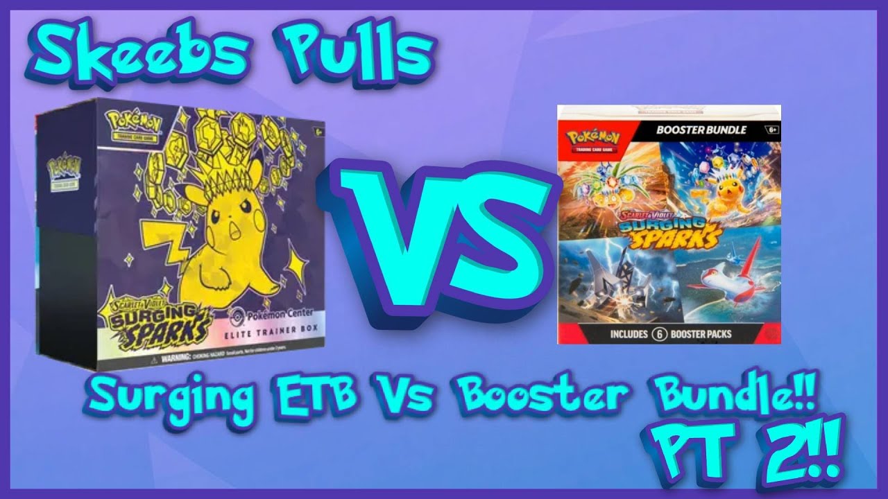 Surging Sparks ETB Vs. Booster Bundle Pt. 2!
