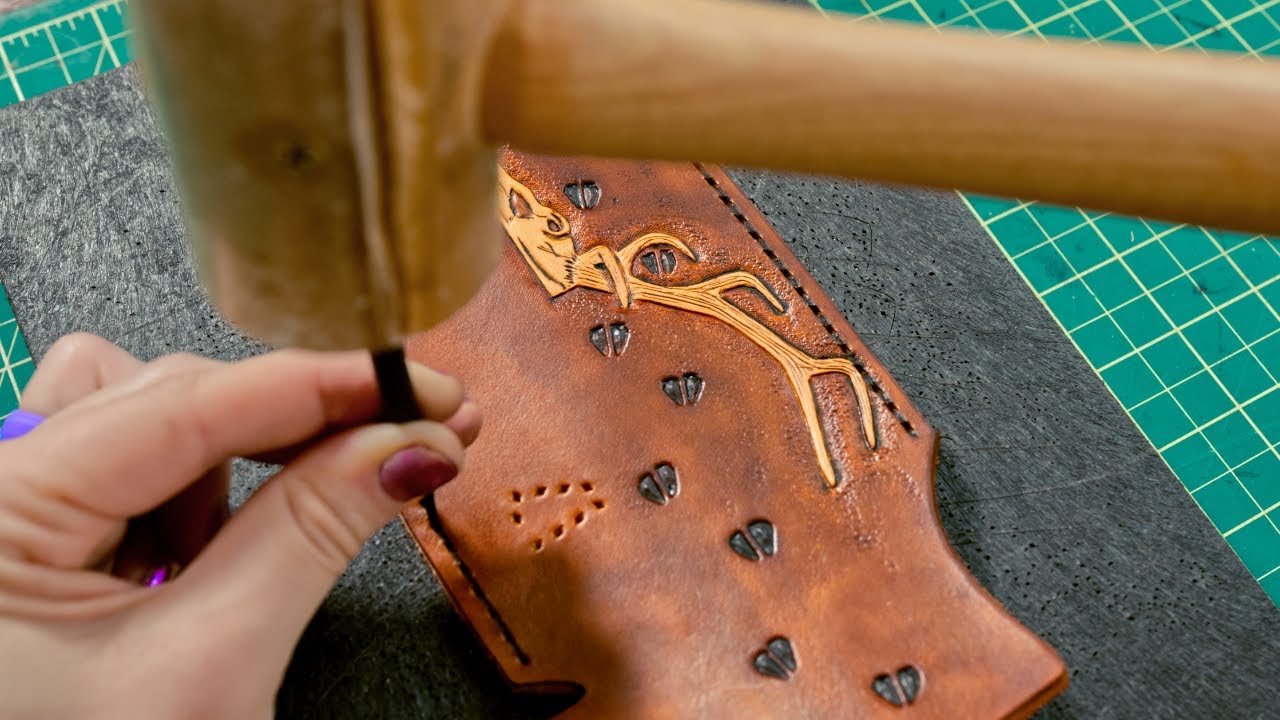 Carving Leather Knife Sheath
