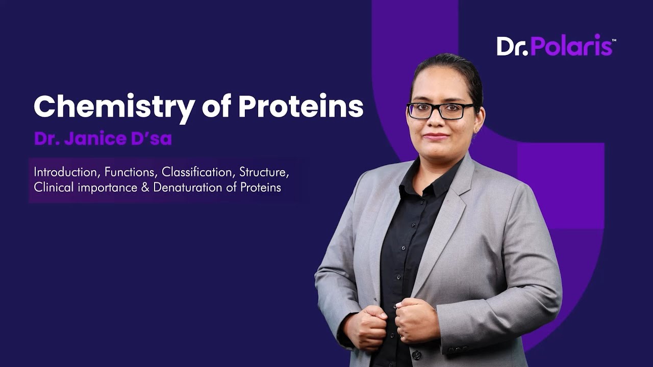 Chemistry of Proteins | First Year MBBS | Biochemistry Lectures | Dr. Polaris