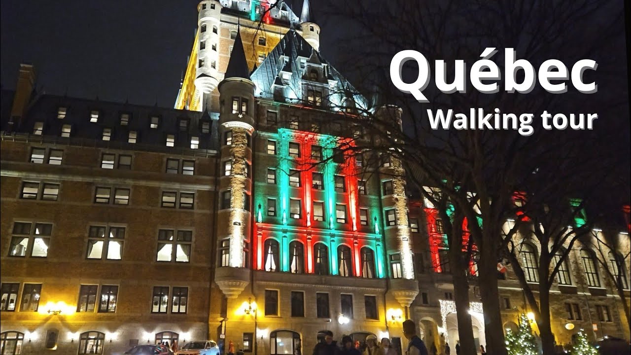 Quebec city Christmas market🎄| Petit Champlain | Château Frontenac | Place Royale | Tour 2023 [4K]