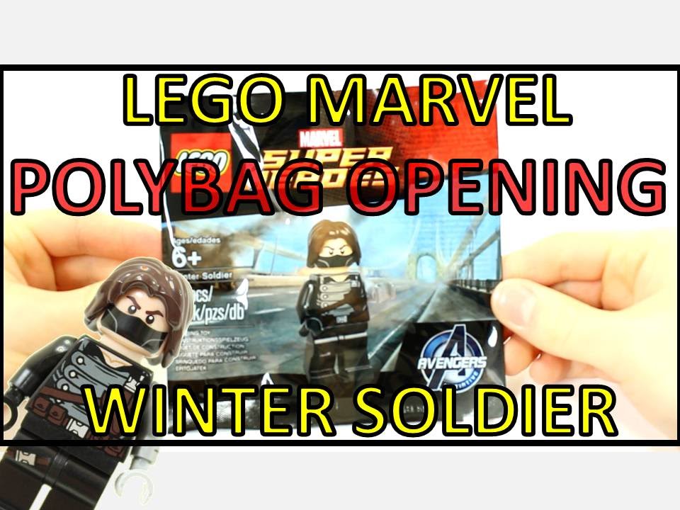 LEGO MARVEL SUPERHEROES WINTER SOLDIER MINIFIGURE POLYBAG OPENING & REVIEW!!