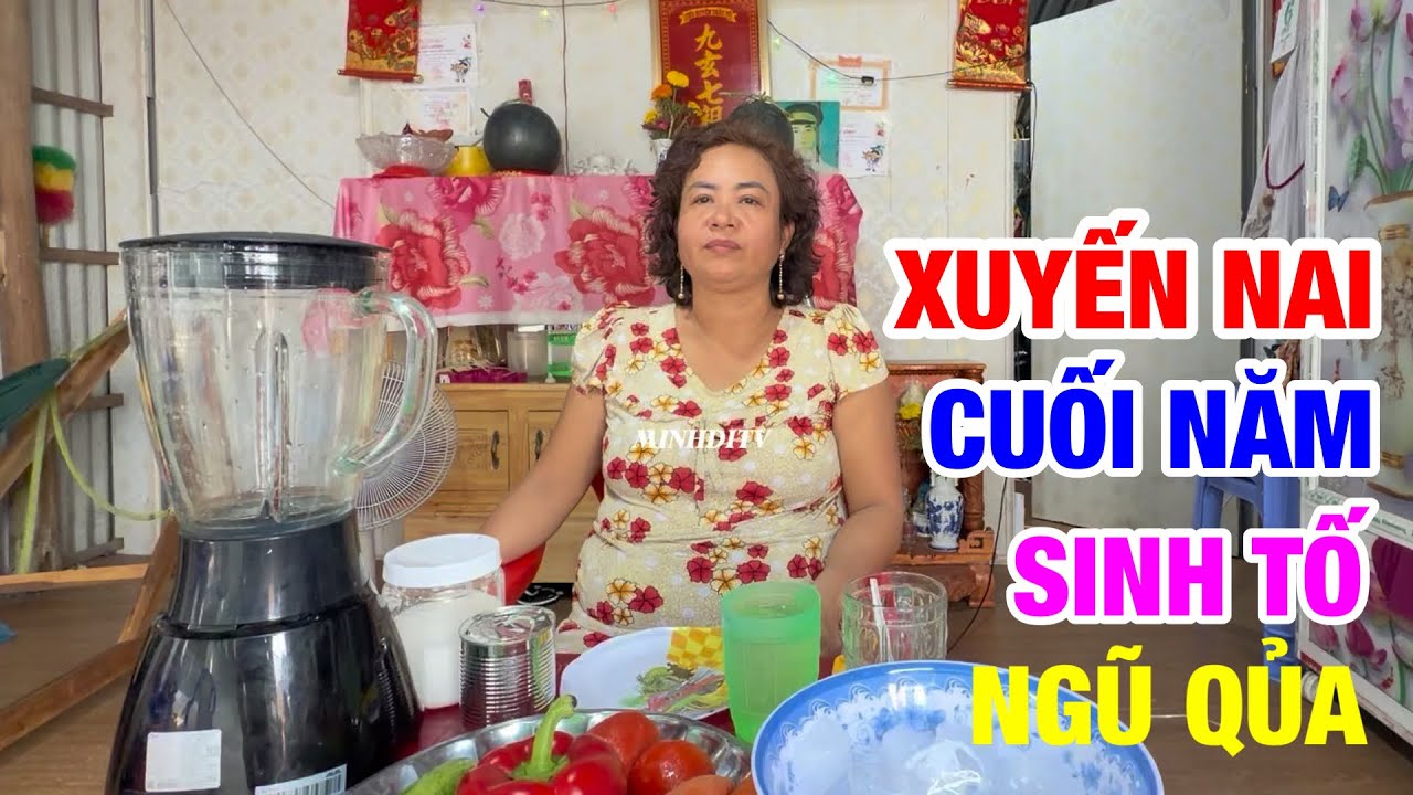Cuối năm Xuyến Nai làm món sinh tố ngũ qủa cực chất…! MINHDITV 