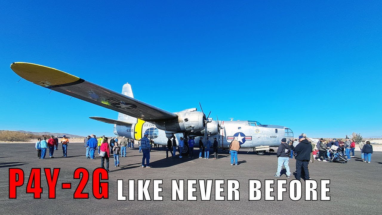 The Last Airworthy 1945 CONSOLIDATED VULTEE P4Y-2G Walk-around and Some Other Flying Aircraft