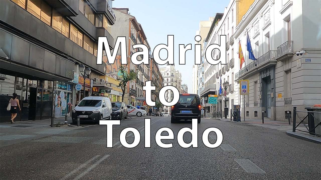 [4K] Driving from Madrid to Toledo (ES)