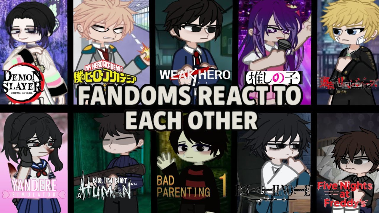 FANDOMS react to each other || Part 1/11 || RUS/ENG