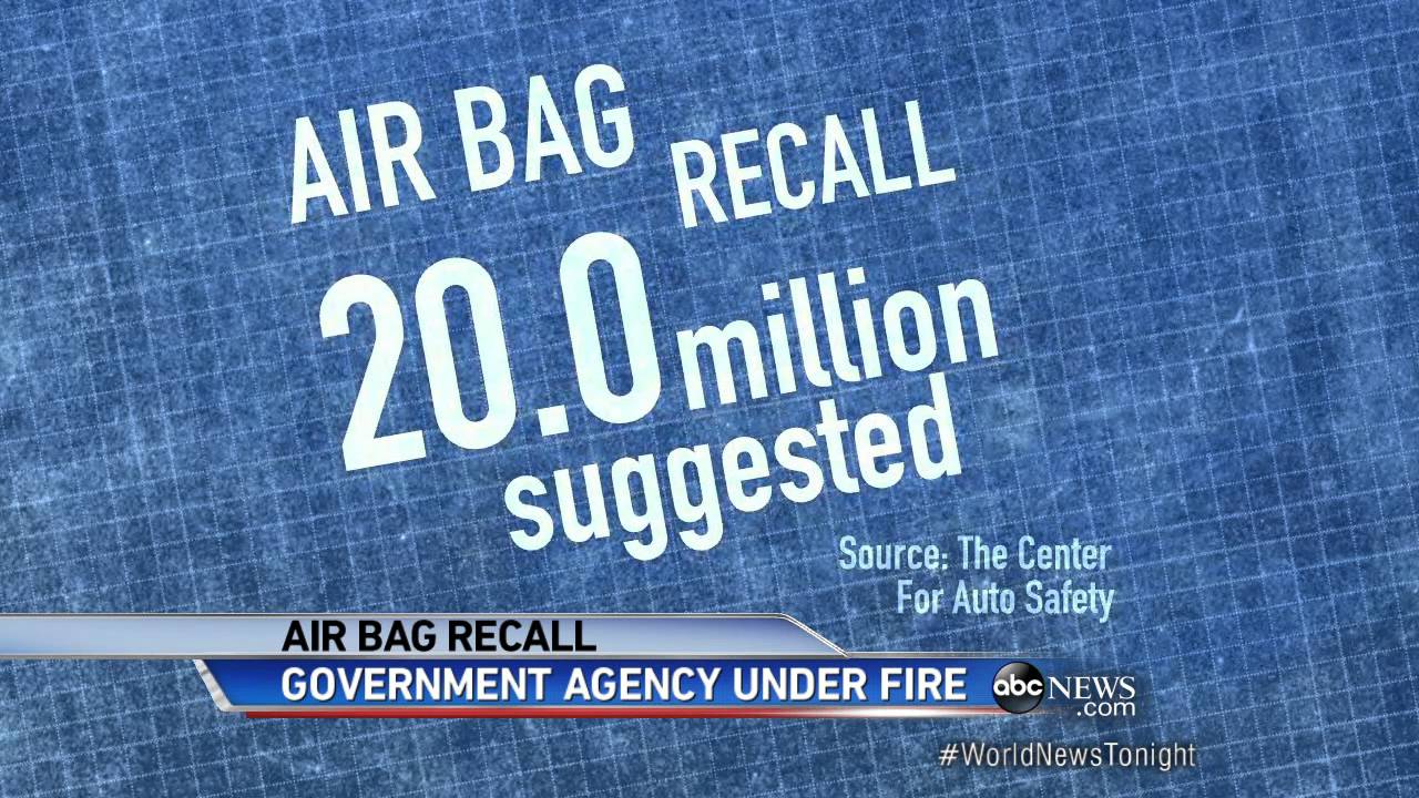 Air Bag Recall: NHTSA Under Fire Over Investigation