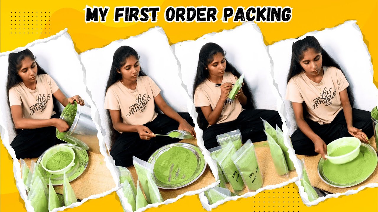 My first order packing | Arappu #tamil #haircare