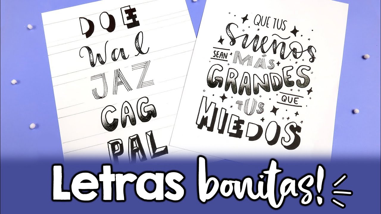 ¿Cómo hacer letras bonitas? PARTE 4!! ✄ Barbs Arenas Art!
