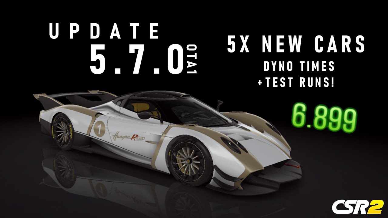CSR2 | Update 5.7.0 OTA1 ~ 5 NEW CARS + DYNO + TEST RUNS
