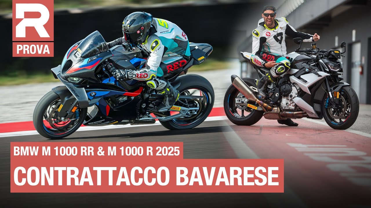 BMW M 1000 RR e M 1000 R 2025: la prova - Con o senza carene, le BMW continuano a picchiare duro!