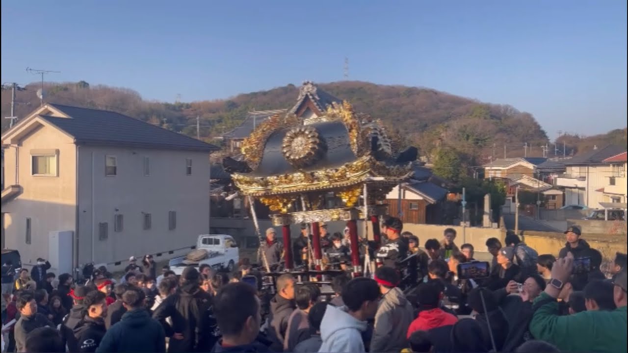 令和8年1月18日湊神社児嶋屋台漆塗りへ運搬