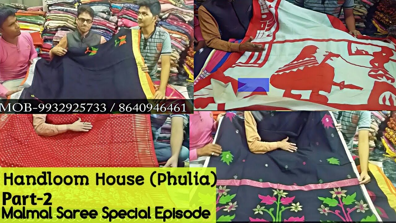 Handloom House Part-2|Malmal ikkat,Muslin Jaamdani,Kalankari Malmal,Jari Linen Saree collection 2019
