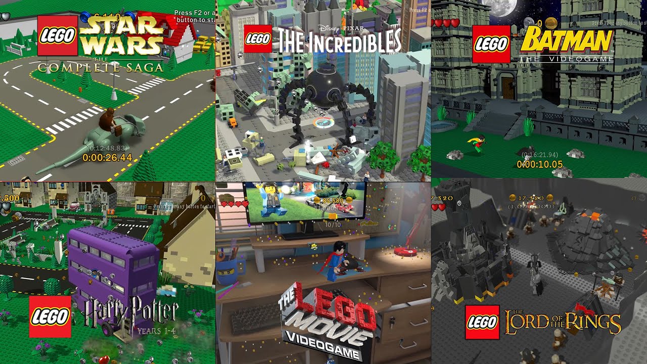 All Bonus Levels in Lego Videogames!