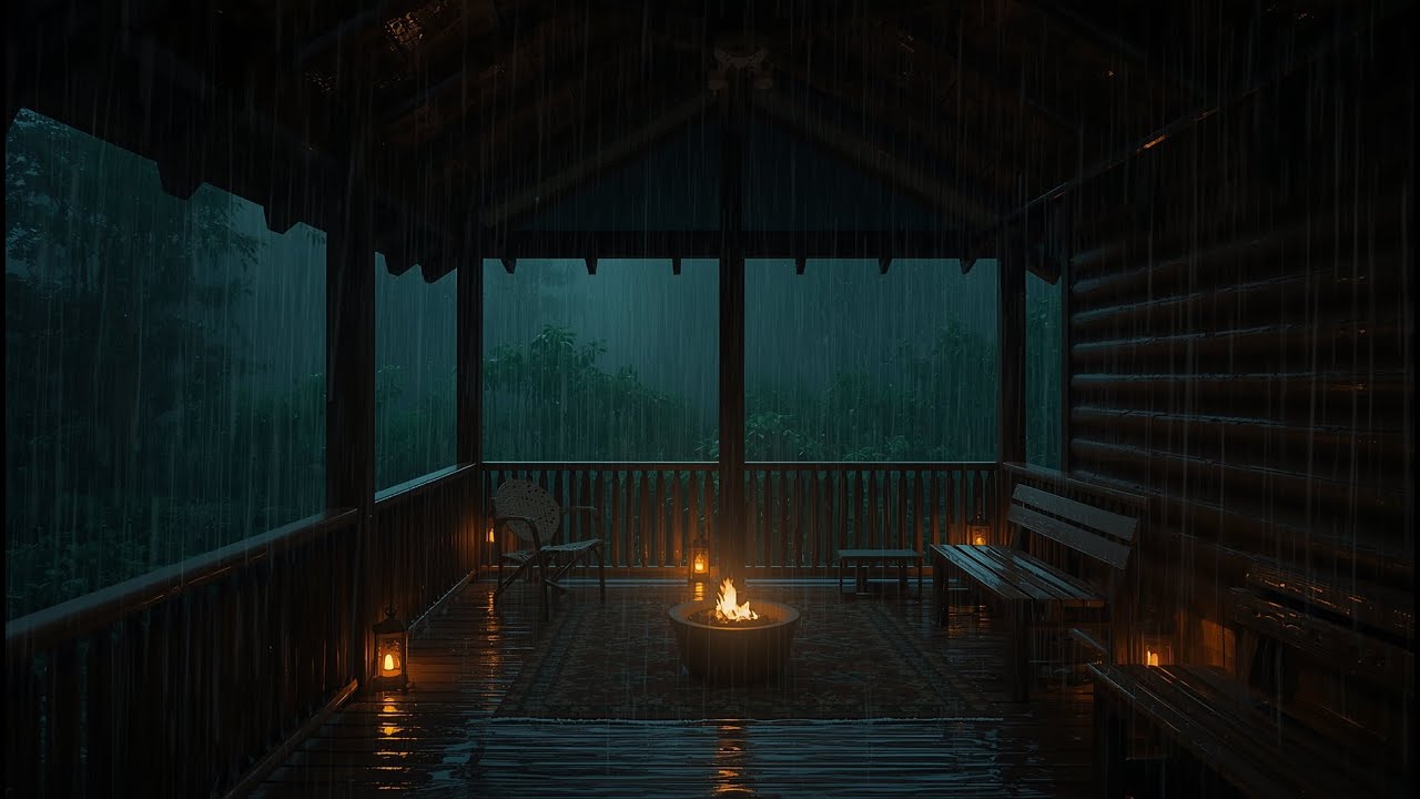 Relax Instantly 🌲🌧️ Forest Rain & Thunder for Deep Calm & Peaceful Sleep