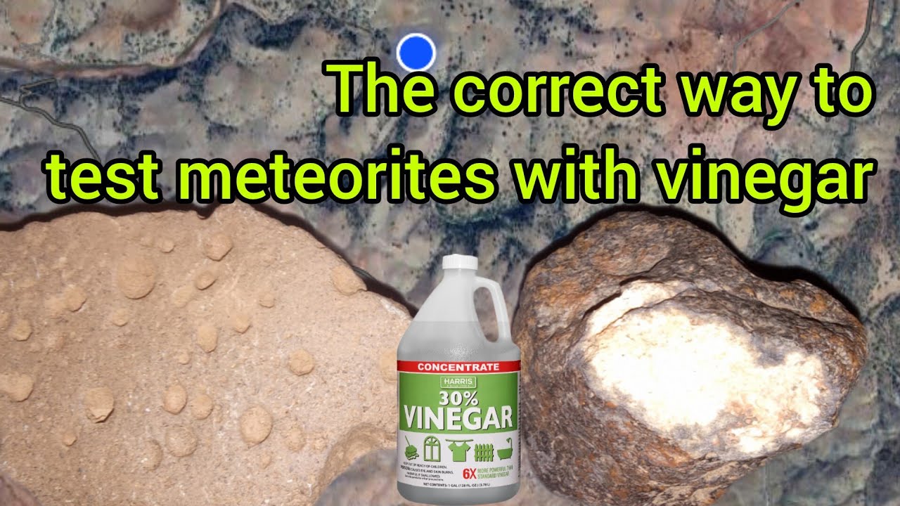 How to identify a meteorite at home with a vinegar and baking soda