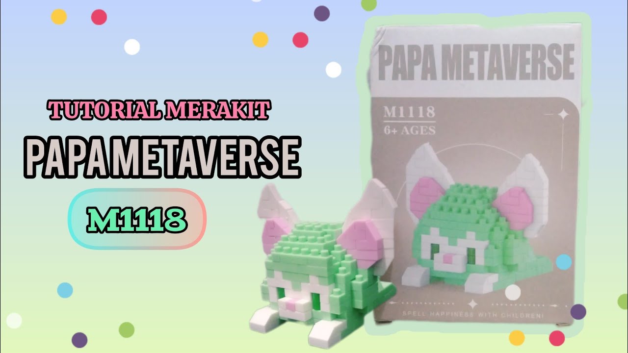 HOW TO BUILD LEGO PAPA METAVERSE GELATONI CODE M1118 | TUTORIAL RAKIT LEGO PAPA METAVERSE SERI M1118