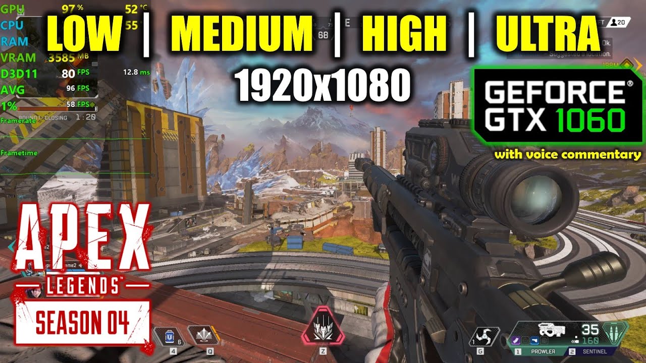 GTX 1060 | Apex Legends - Season 4 - 1080p All Settings