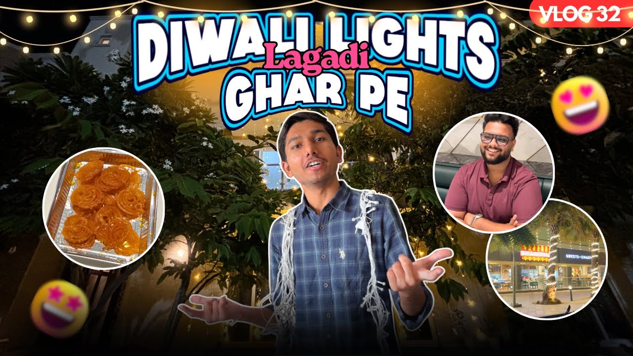 DIWALI Lights Lagadi Ghar Pe 😍|| Vlog 32