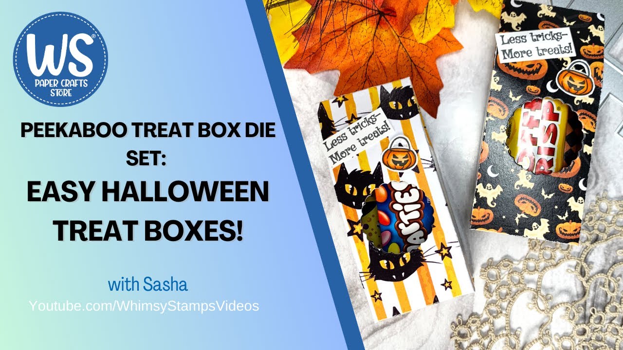 Quick and Easy Halloween Treat Boxes! | Tutorial with Whimsy Stamps
