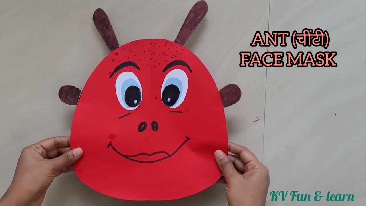 Ant 🐜 चींटी Face mask /Ant paper face mask