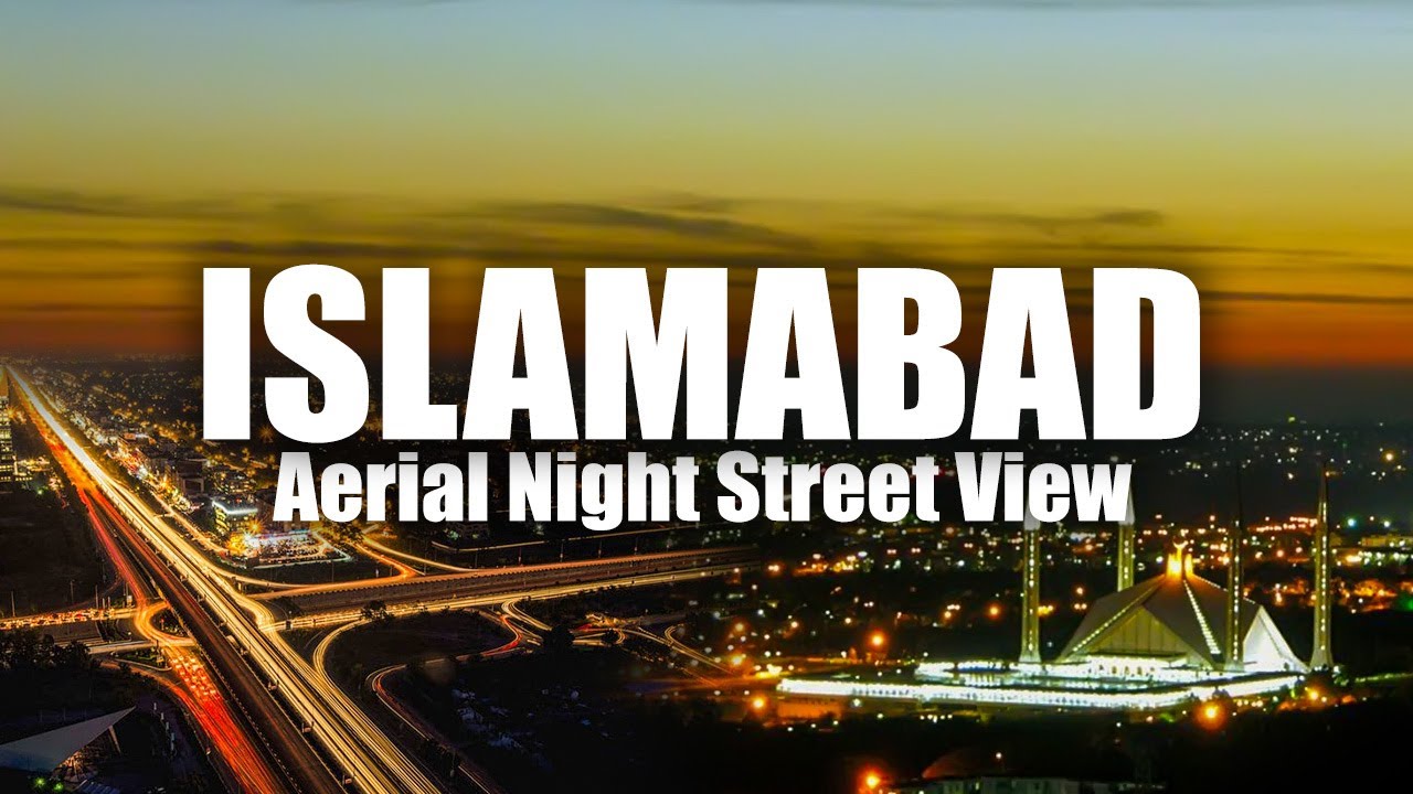 Islamabad City Aerial Night View | Islamabad Night Life | Aerial View of Islamabad In Night Time