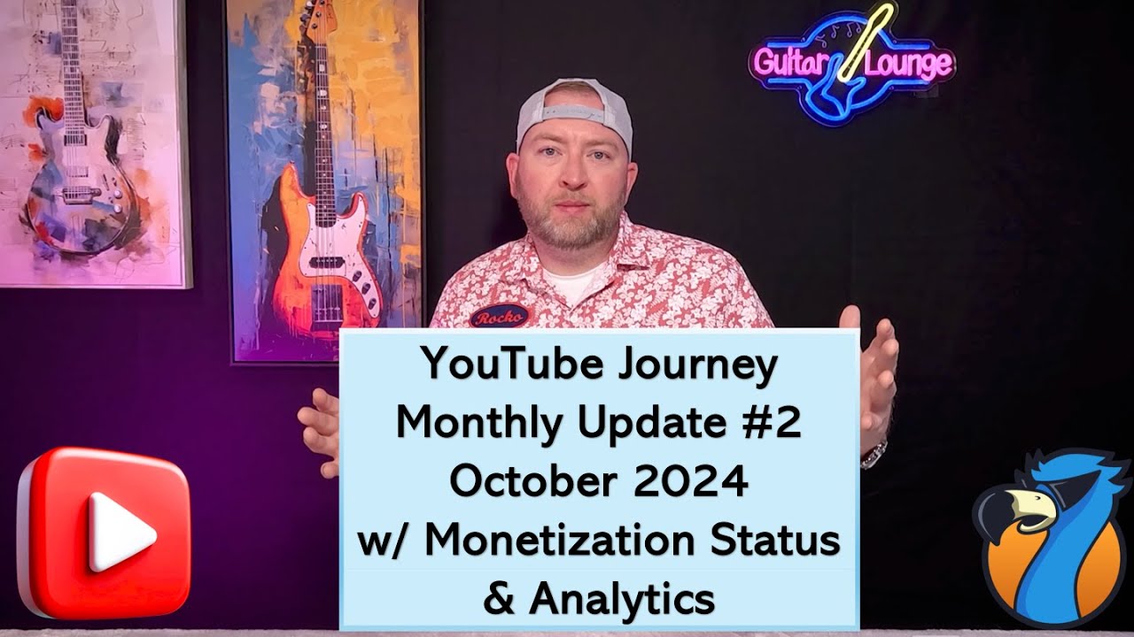 YouTube Journey Update 10/08/2024 Number Two Monetization Steps, Status, and Analytics