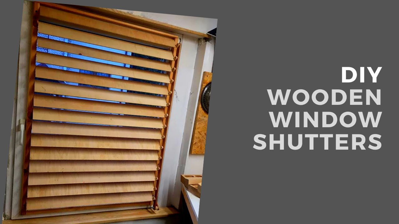 DIY wooden window shutters/drewniane żaluzje okienne