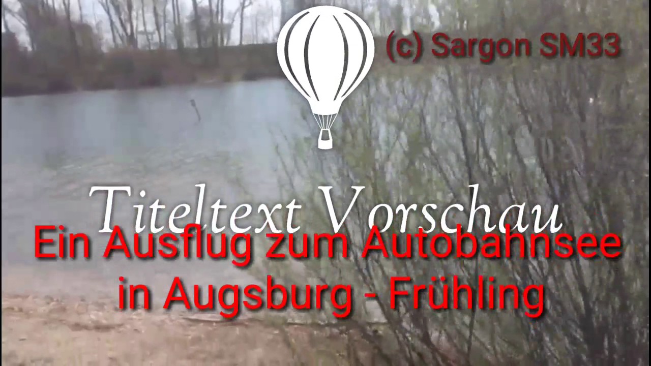 Fr&uuml;hling am Autobahnsee Augsburg - longua.org