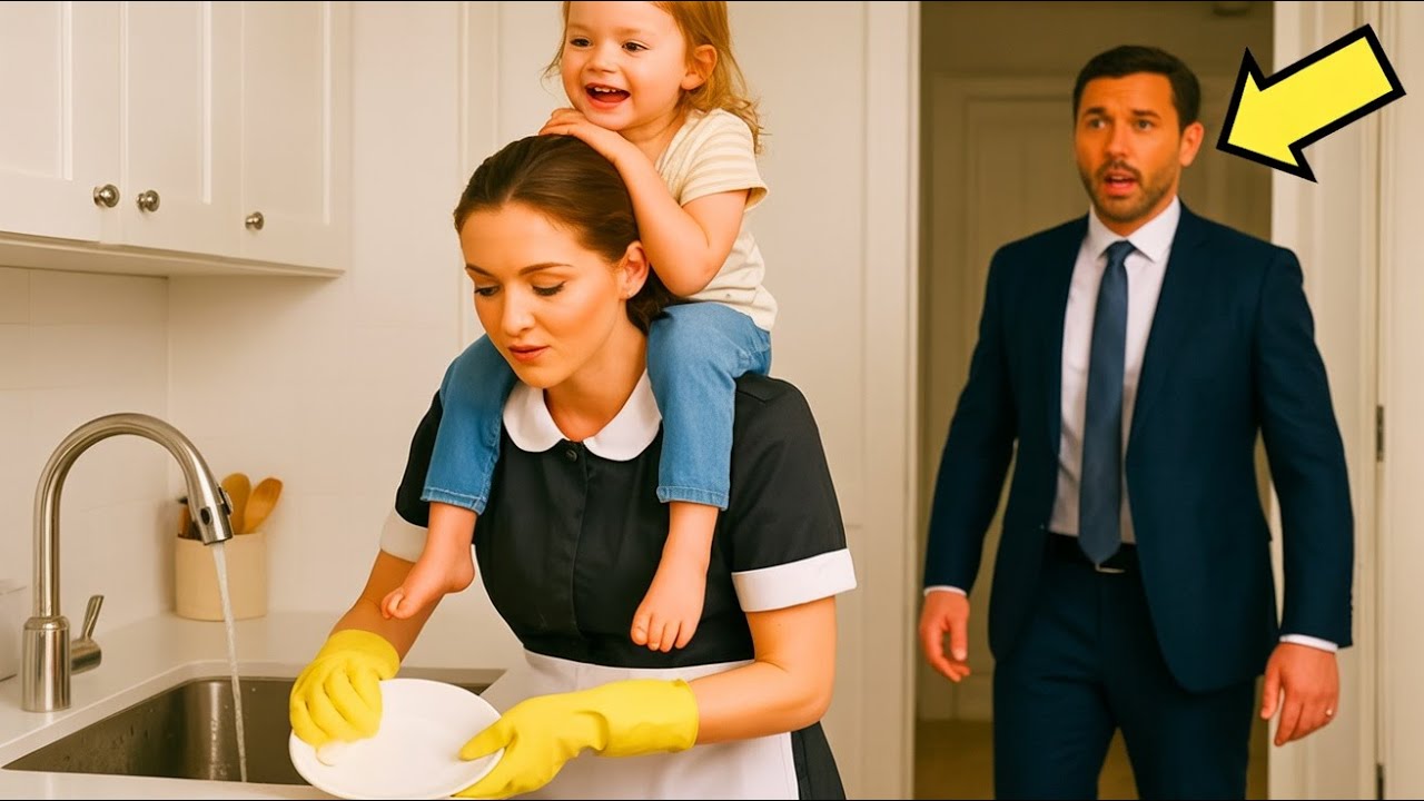 المليونير يصل إلى المنزل مبكرًا… ويكاد يغمى عليه مما رأى