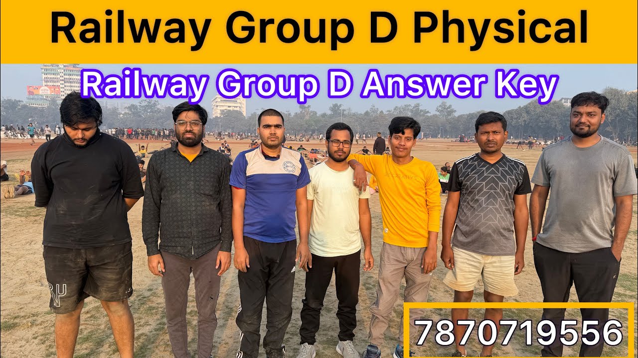 Railway Group d physical | Railway Group D Answer key 2026 