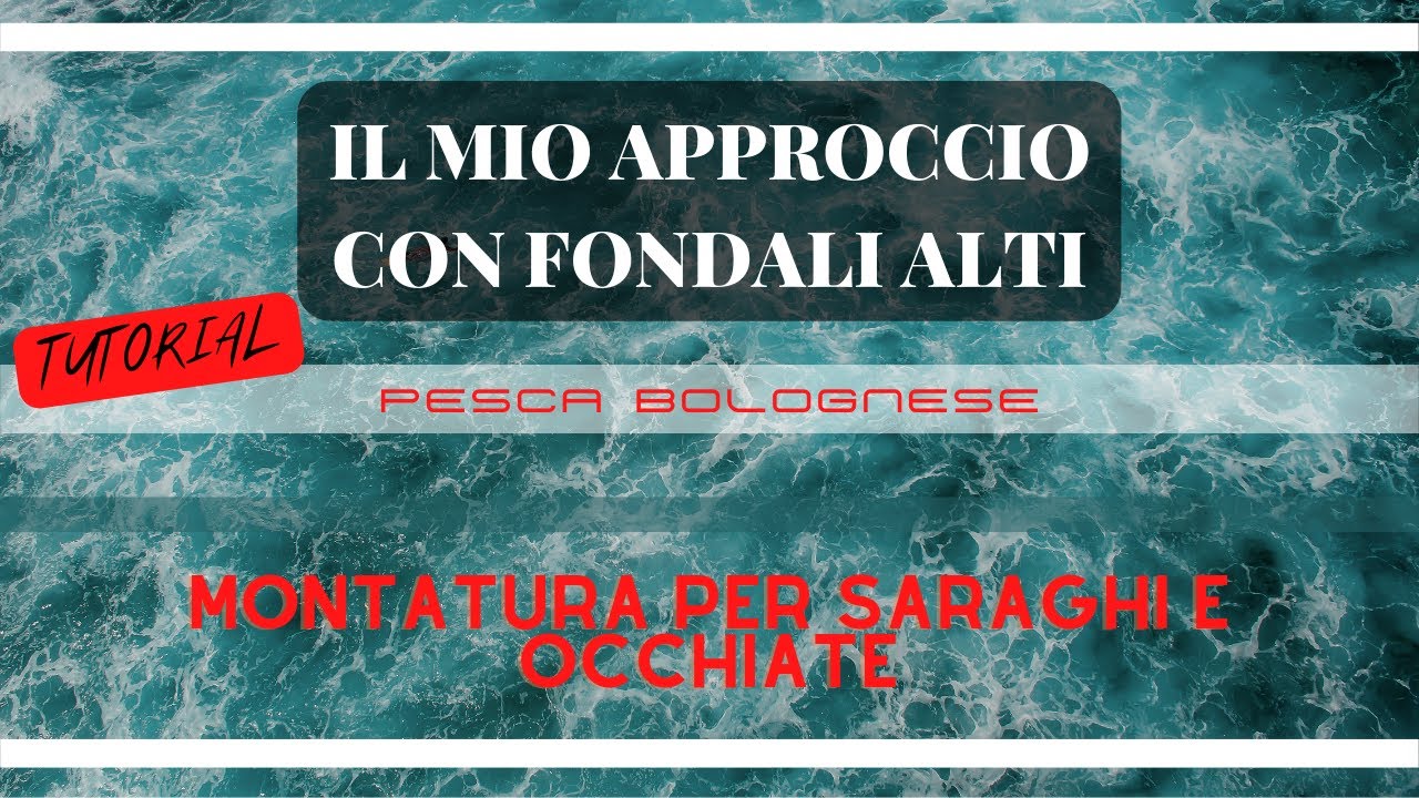 IL MIO APPROCCIO CON FONDALI ALTI - montatura per Saraghi e Occhiate - tutorial