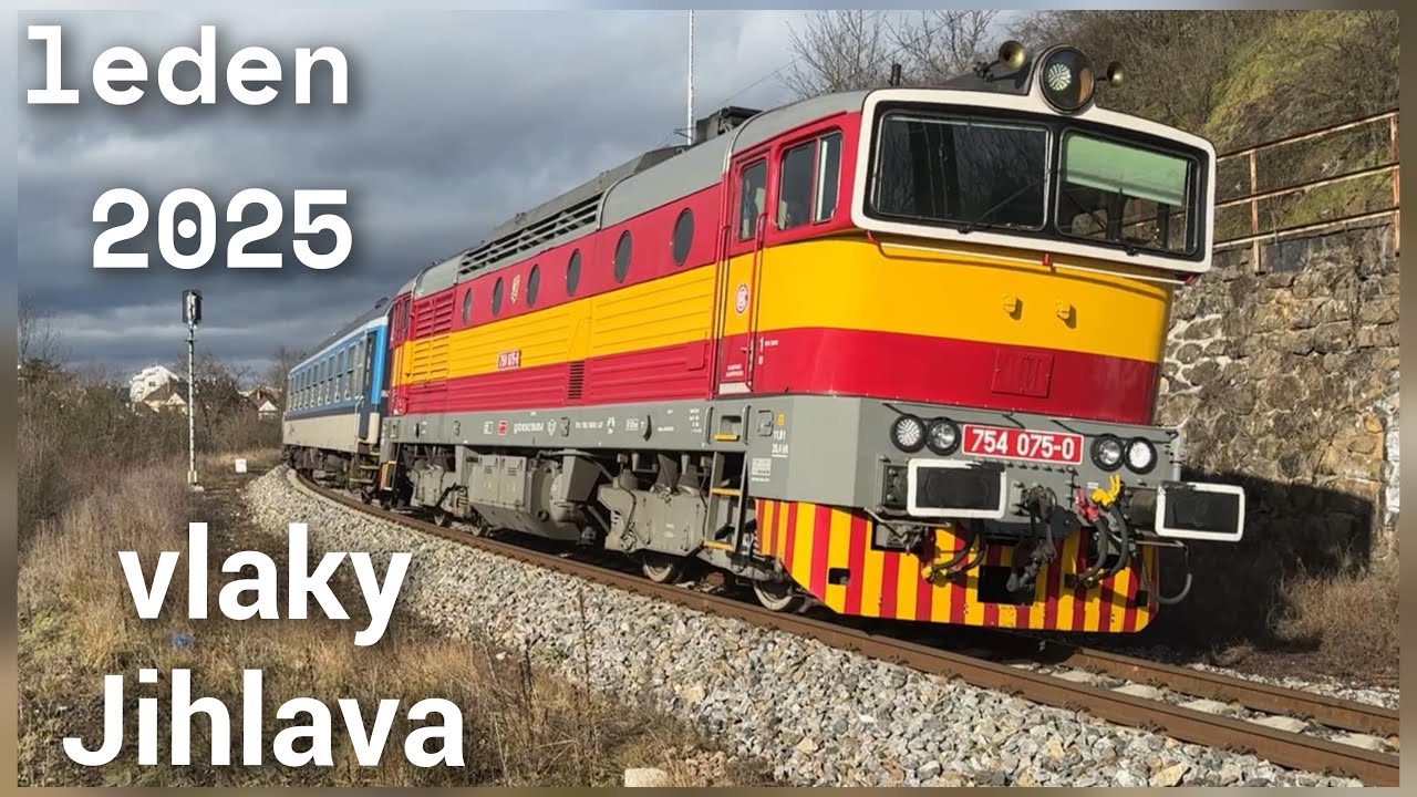 vlaky Jihlava , leden 2025