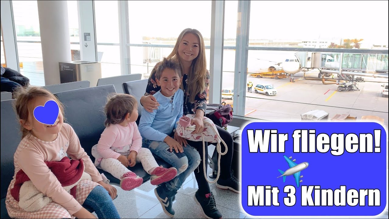5 Std warten am Flughafen 😵 Fliegen mit 3 Kindern | Flugangst überwinden! Urlaub VLOG | Mamiseelen
