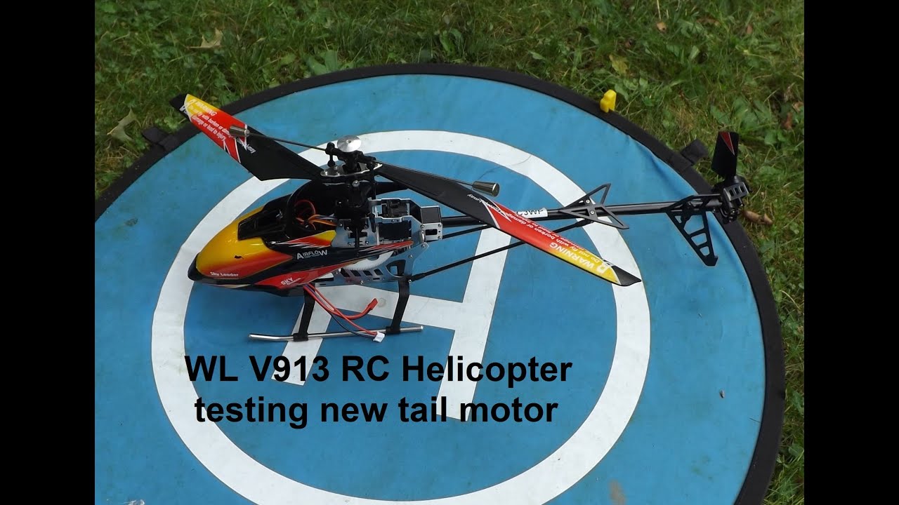 WL V913 Brushless version. Test replacement tail motor