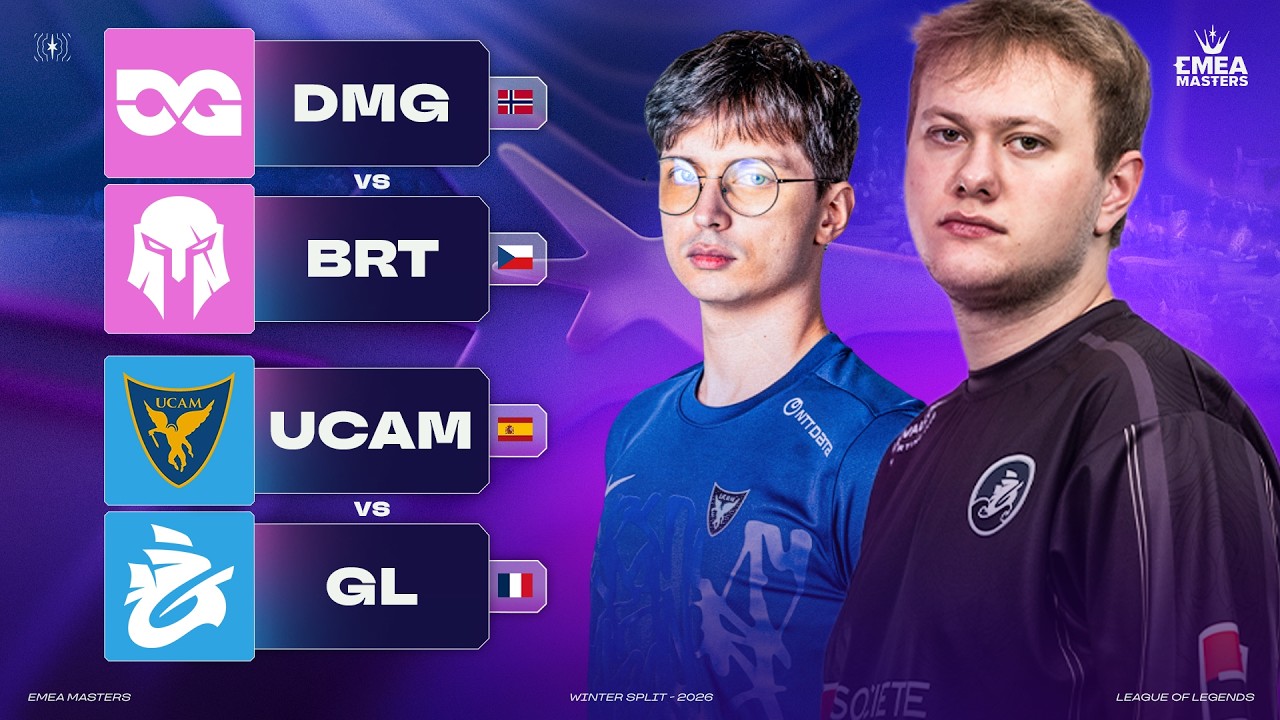 🔴DMG Esports vs BRUTE🔴Galions vs UCAM Esports🔴EMEA MASTERS WINTER 2026🔴