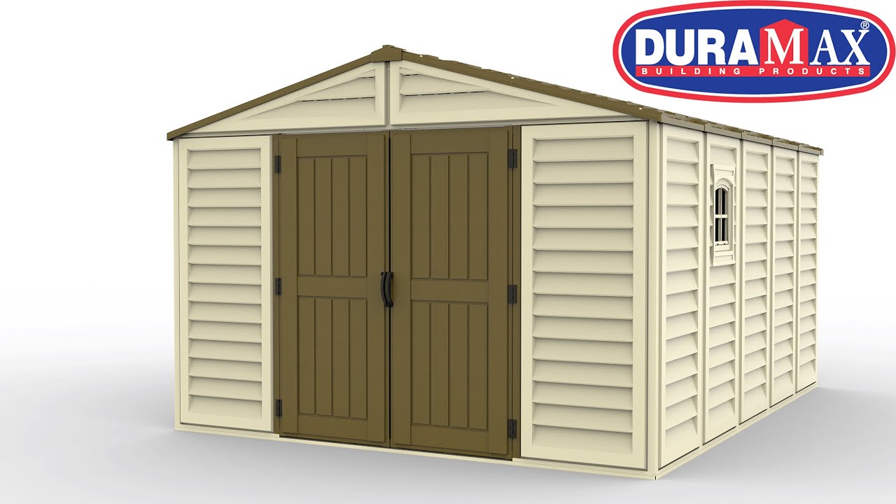 Duramax 10x13 Woodbridge Plus Vinyl Storage Shed installation Video