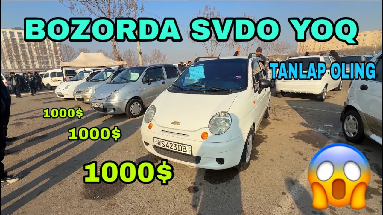 9 январ Андижон машина бозори матиз нархлари Andijon Mashina bozori matiz narxlari 9 Yanvar