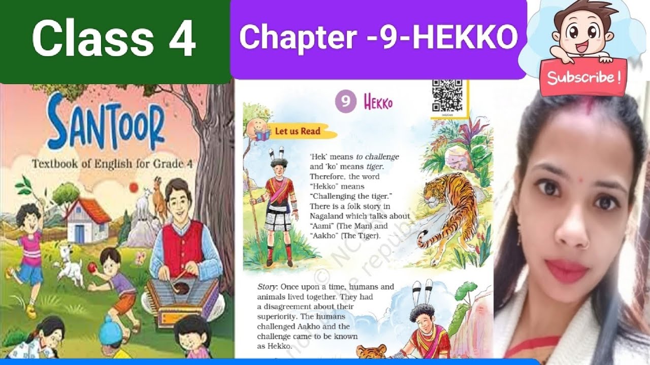 📘 Class 4 English Santoor Chapter 9 – HEKKO | Explanation + Exercise + Q&A #class4english #ncert2025