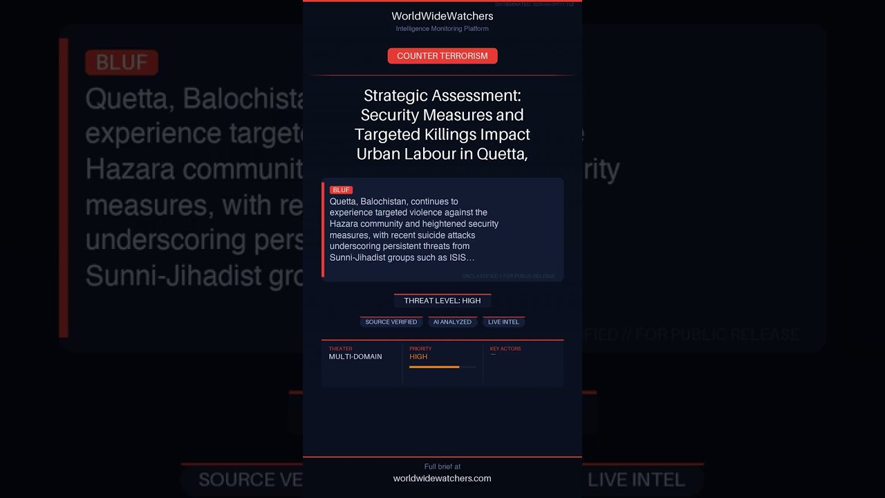 [COUNTER-TERR] Strategic Assessment: Security Measures and Targeted Killings Impact Urban La #Shorts