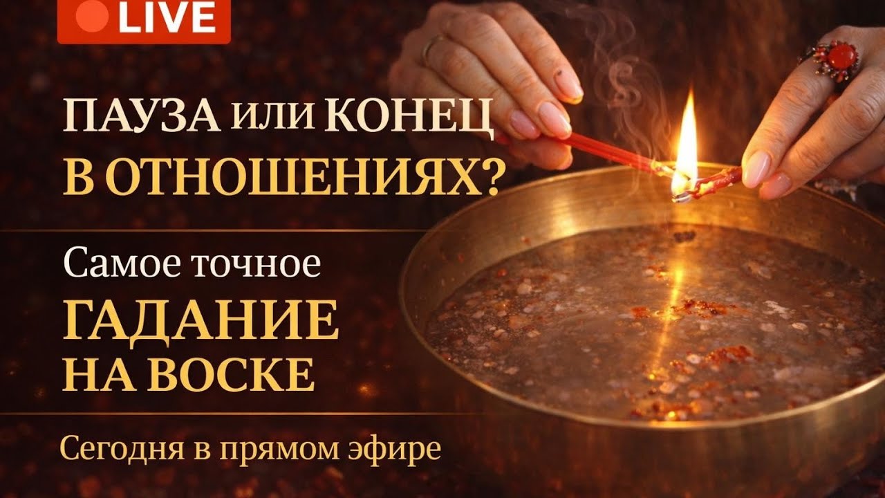 ПАУЗА ИЛИ КОНЕЦ В ТВОИХ ОТНОШЕНИЯХ? САМОЕ ТОЧНОЕ ГАДАНИЕ НА ВОСКЕ