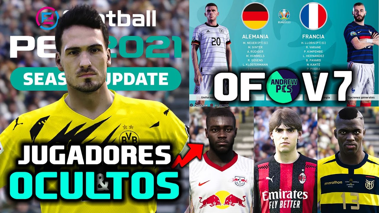 PES 2021 TOTALMENTE LICENCIADO | OPTION FILE DEFINITIVO V7 || PS4 - PS5 - PC