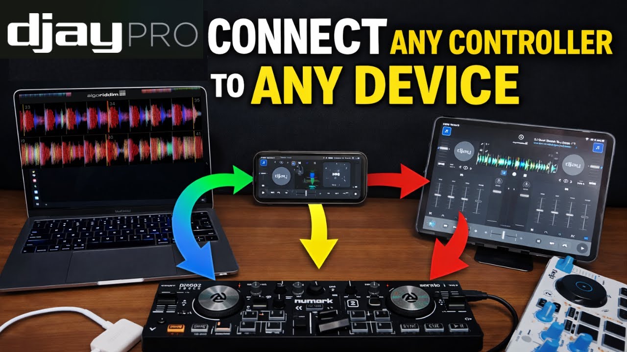 Djay Pro: Полное руководство по подключению любого контроллера к любому устройству