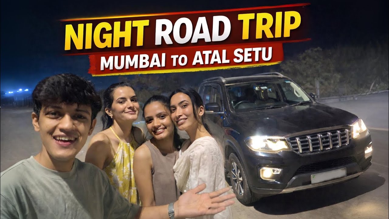 Mumbai to Atal Setu at 2AM… Police Stopped Us 😳🚨 | Night Drive Gone Wrong?