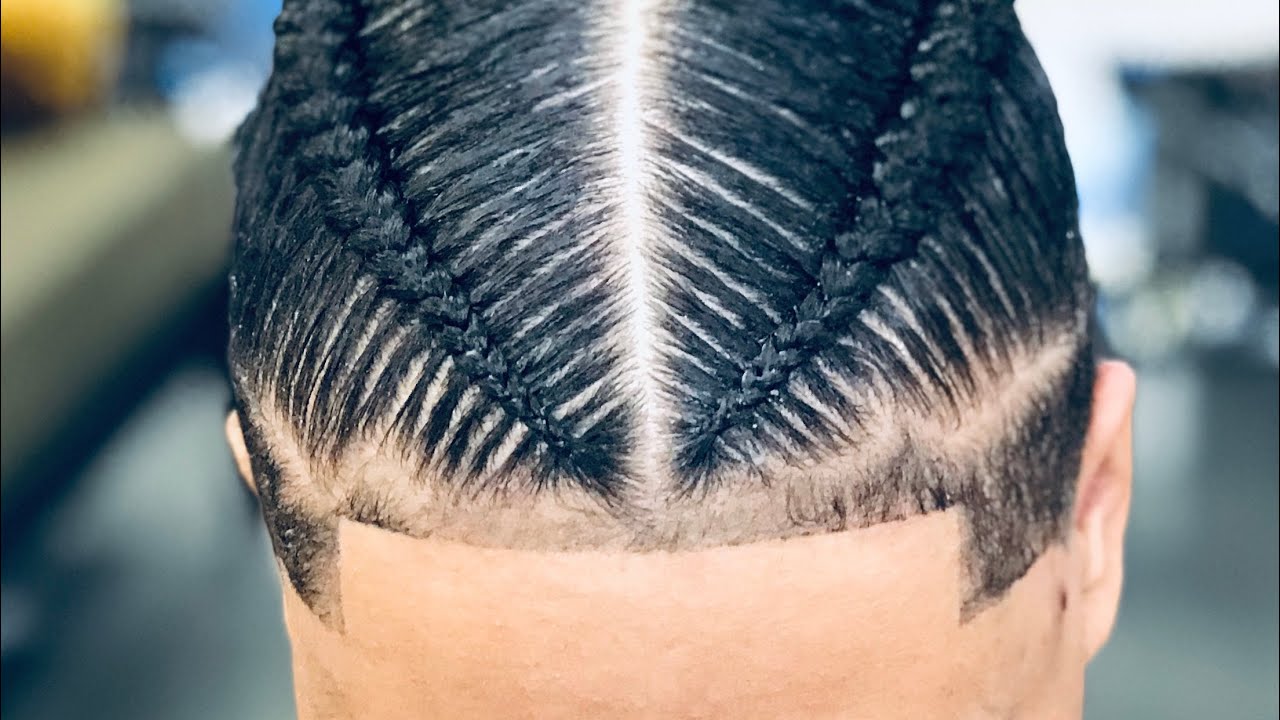 Stitch Braids / Braiding With long nails