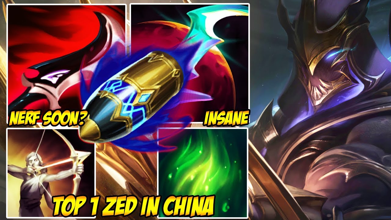 WILD RIFT CHINA TOP 1 ZED - HE DOESN’T CHASE KILLS — HE COLLECTS THEM