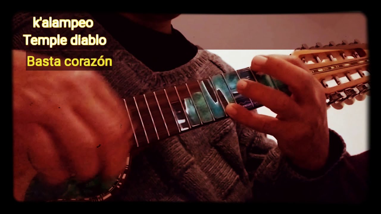 K'ALAMPEO en temple diablo escala 37cm y temple natural cuerdas nylon