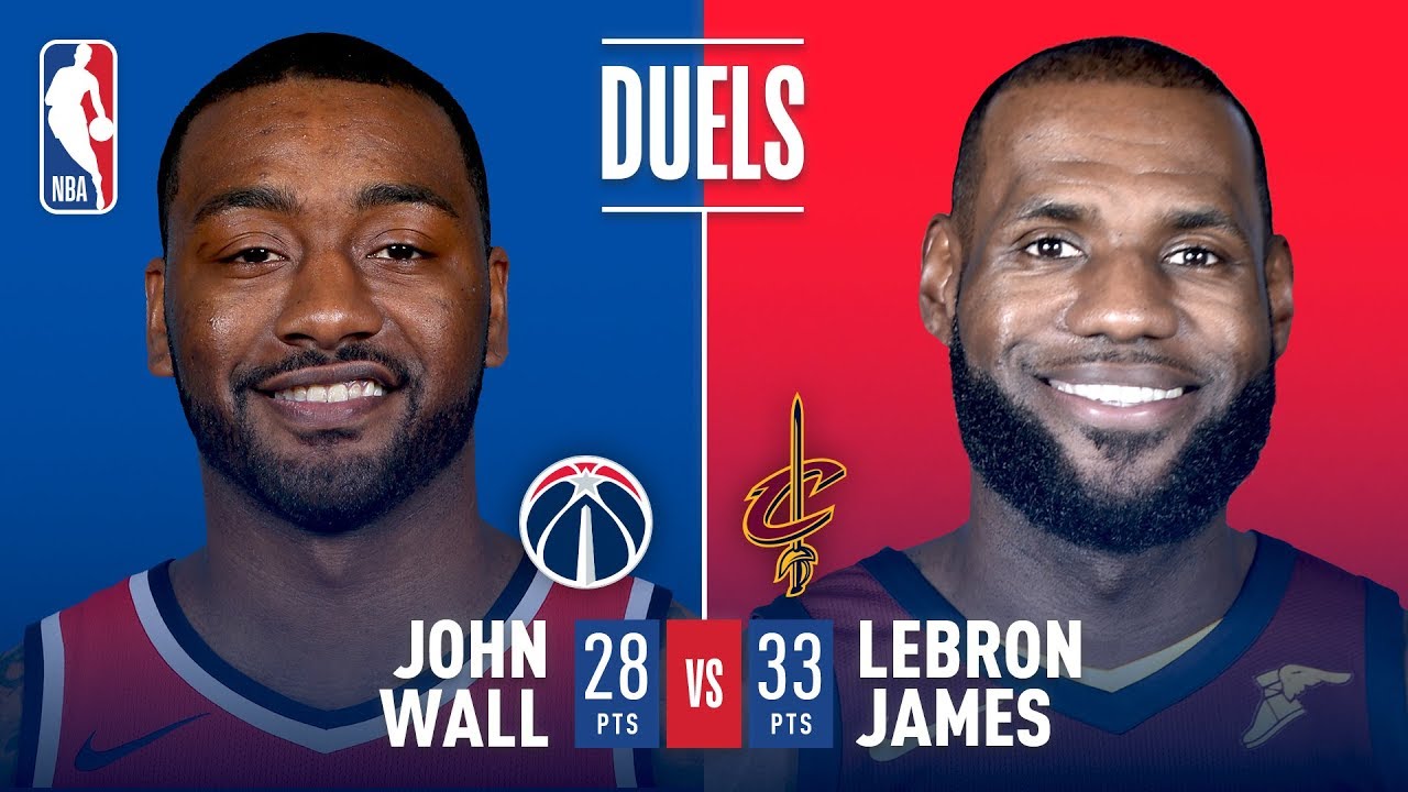 LeBron James and John Wall Duel in Cleveland